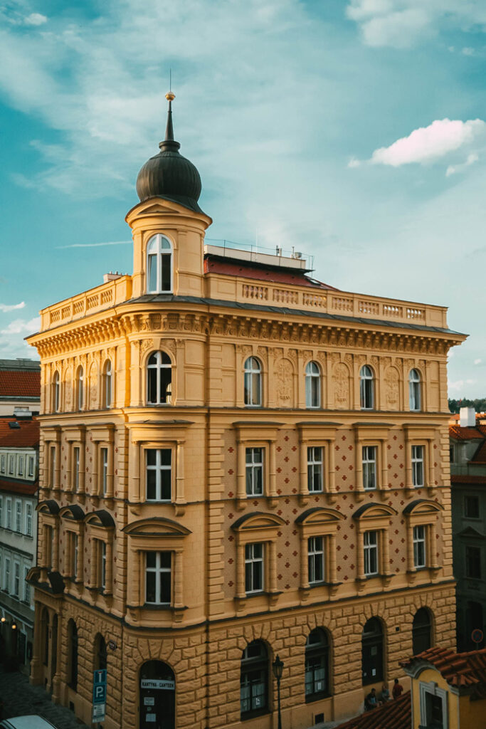 Blick von der Karlsbrücke in Prag