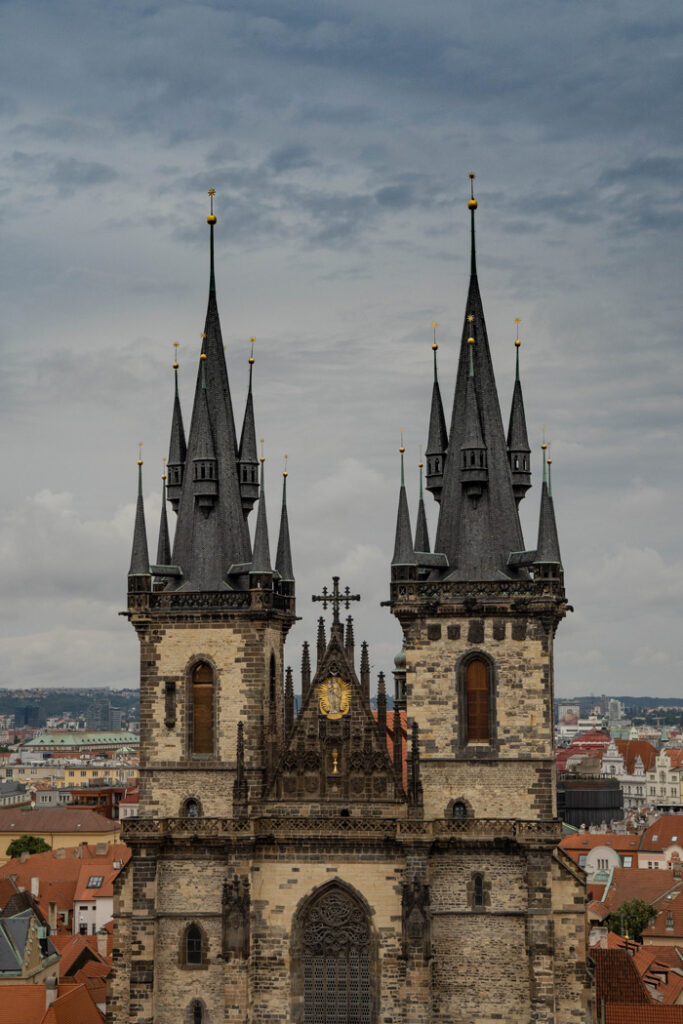 Ausblick vom Rathaus in Prag in Tschechien