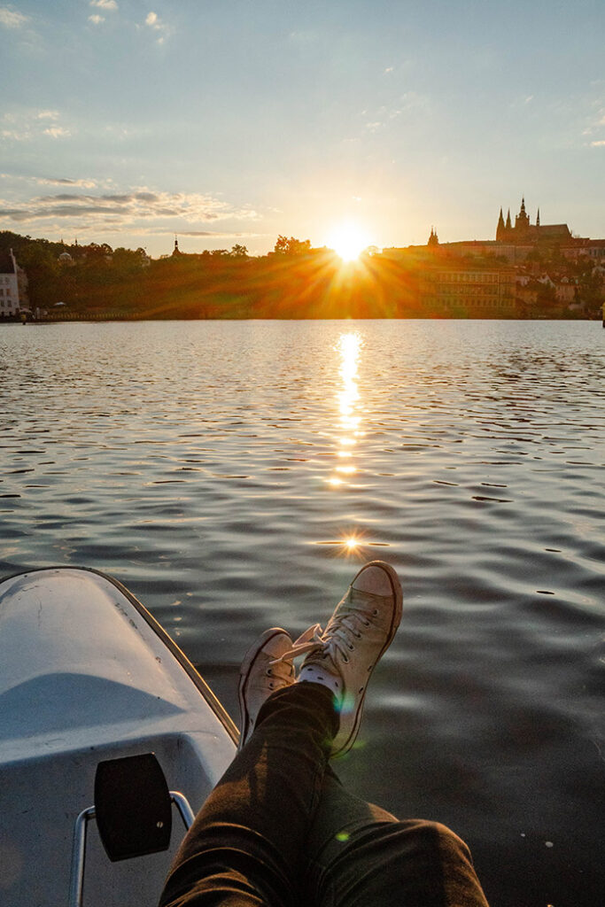 Ausblick auf die Burg in der tschechischen Hauptstadt Prag