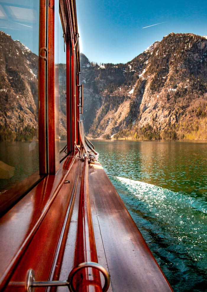 Bootsfahrt nach St. Bartholomä am Königssee in Berchtesgaden