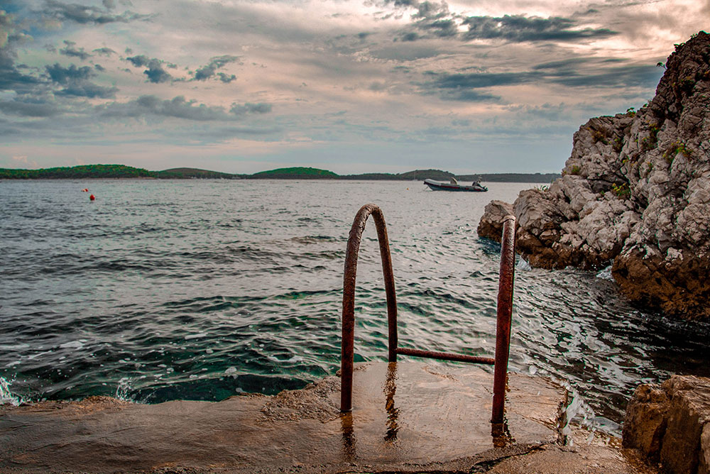 Einsame Buchten in Kroatien