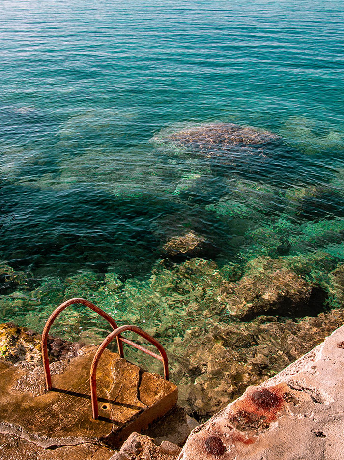 Glasklares Wasser der Adria