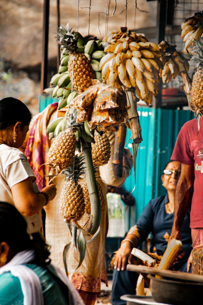 Stand mit Früchten in Sri Lanka