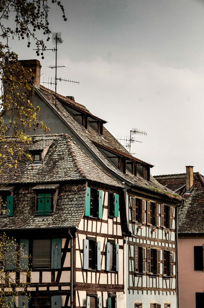 Mittelalterliche Architektur in Strasbourg Frankreich
