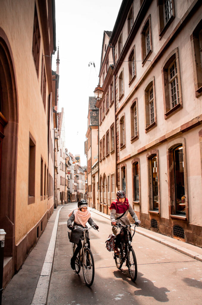 Fahrrad fahren in Strasbourg Frankreich